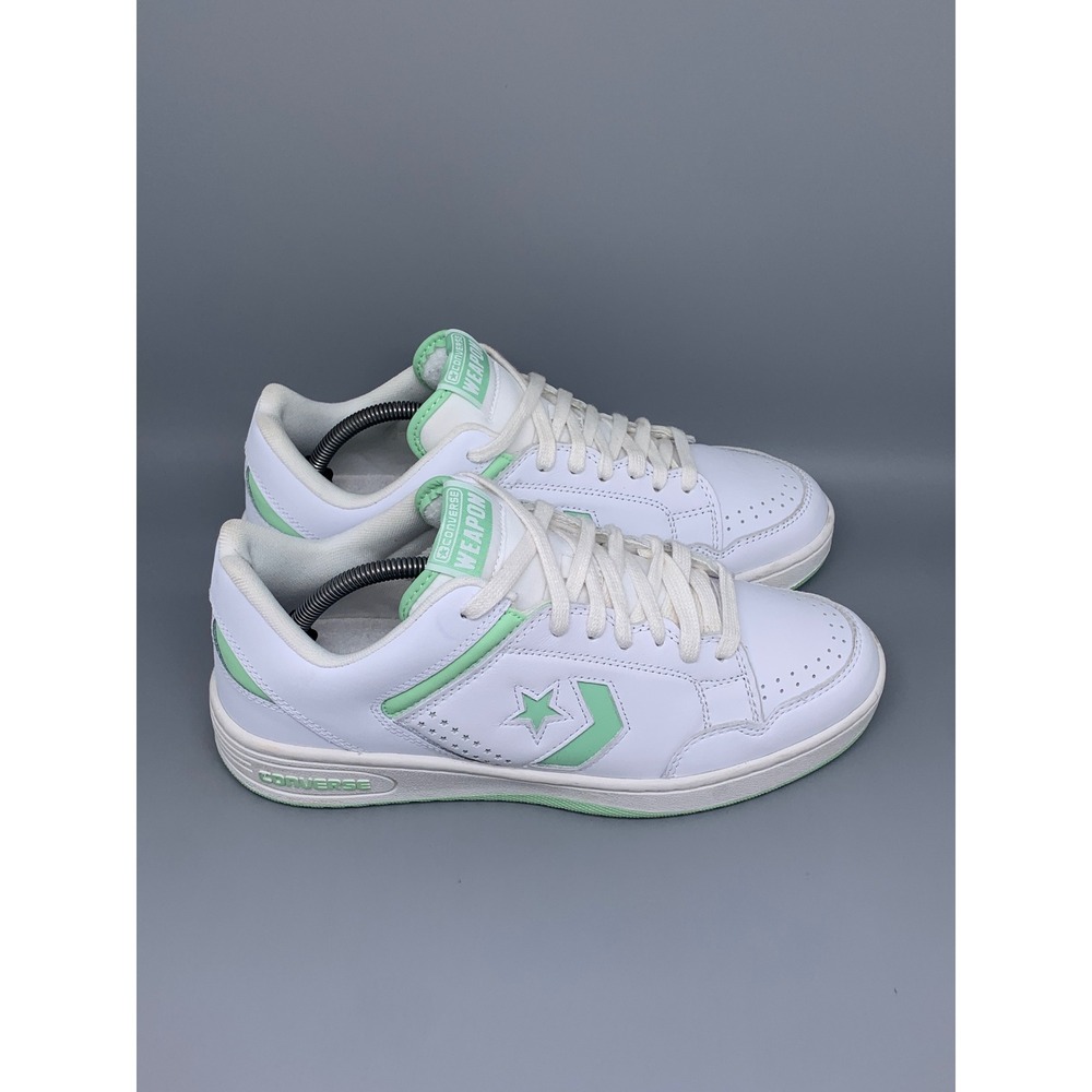Converse Weapon Ox White Mint Green Sneakers A12746C Men's Sz 10.5